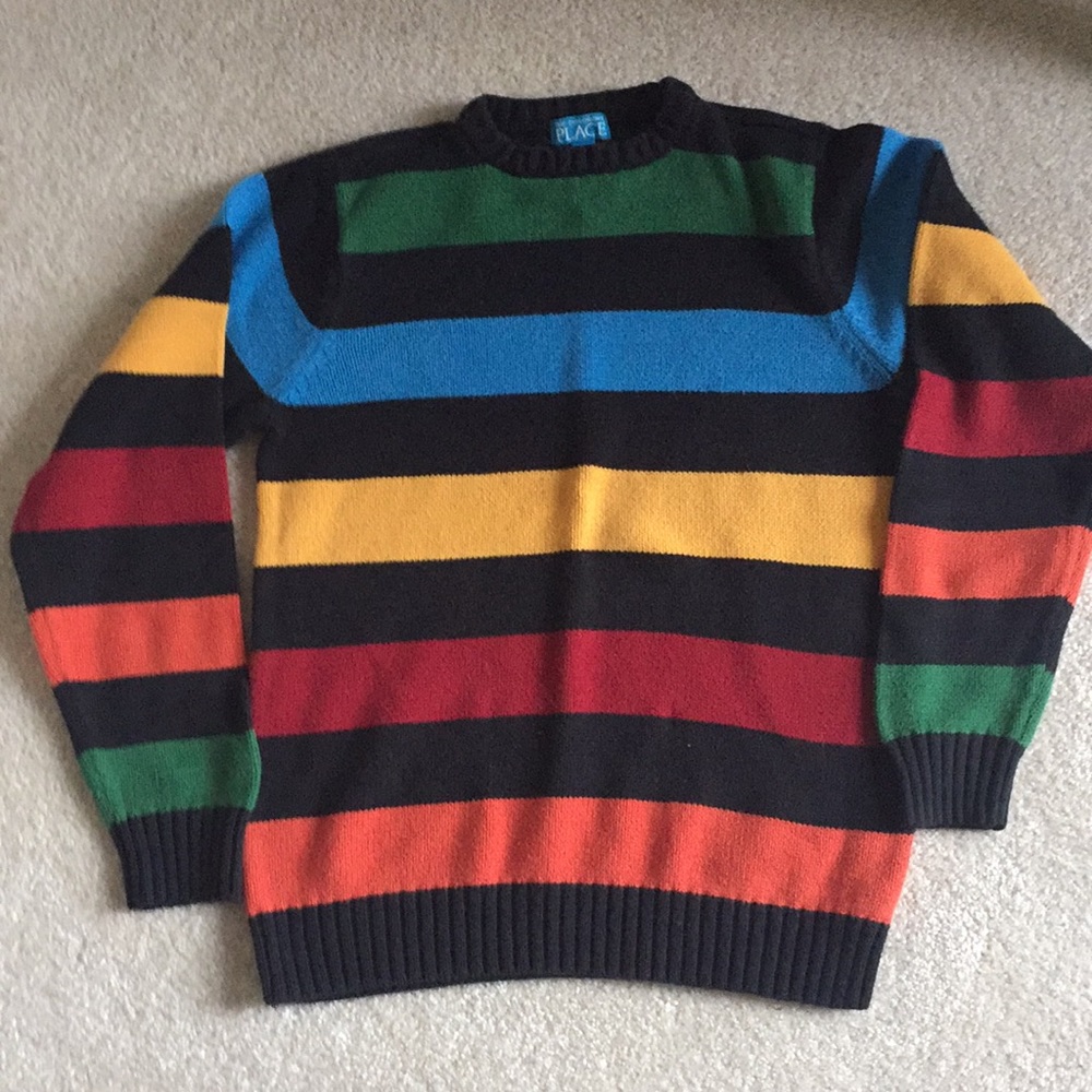 Boys striped sweater.